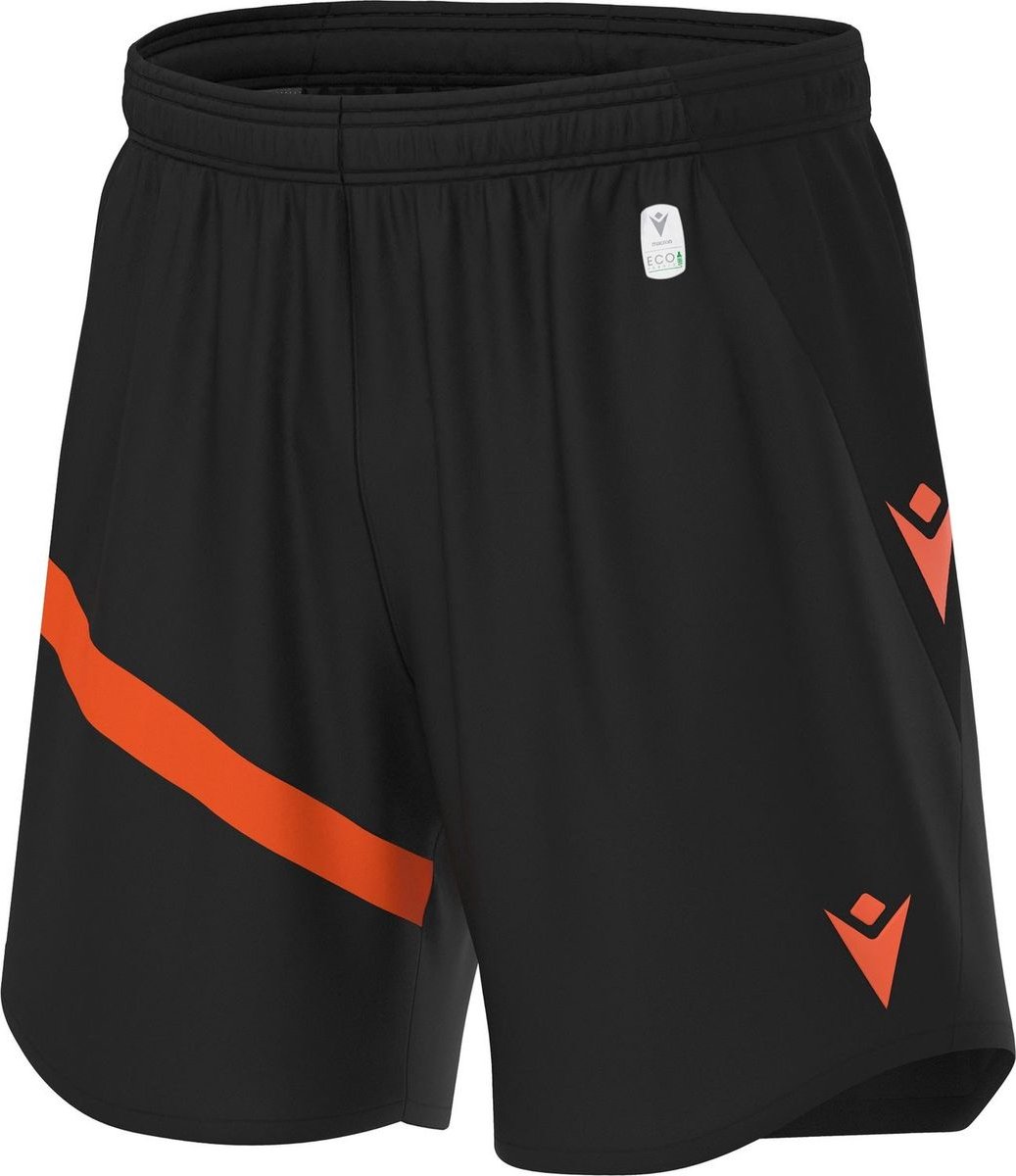 Macron Shen Eco Short Heren - Zwart / Oranje | Maat: L