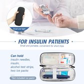 Insulin koeltas voor reistas, Eva insuline-tas voor insuline penen, insuline en andere diabetici-accessoires, diabetici-tas (zwart)