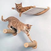 Pawsource Katten klimmuur - katten klim wand - katten muur