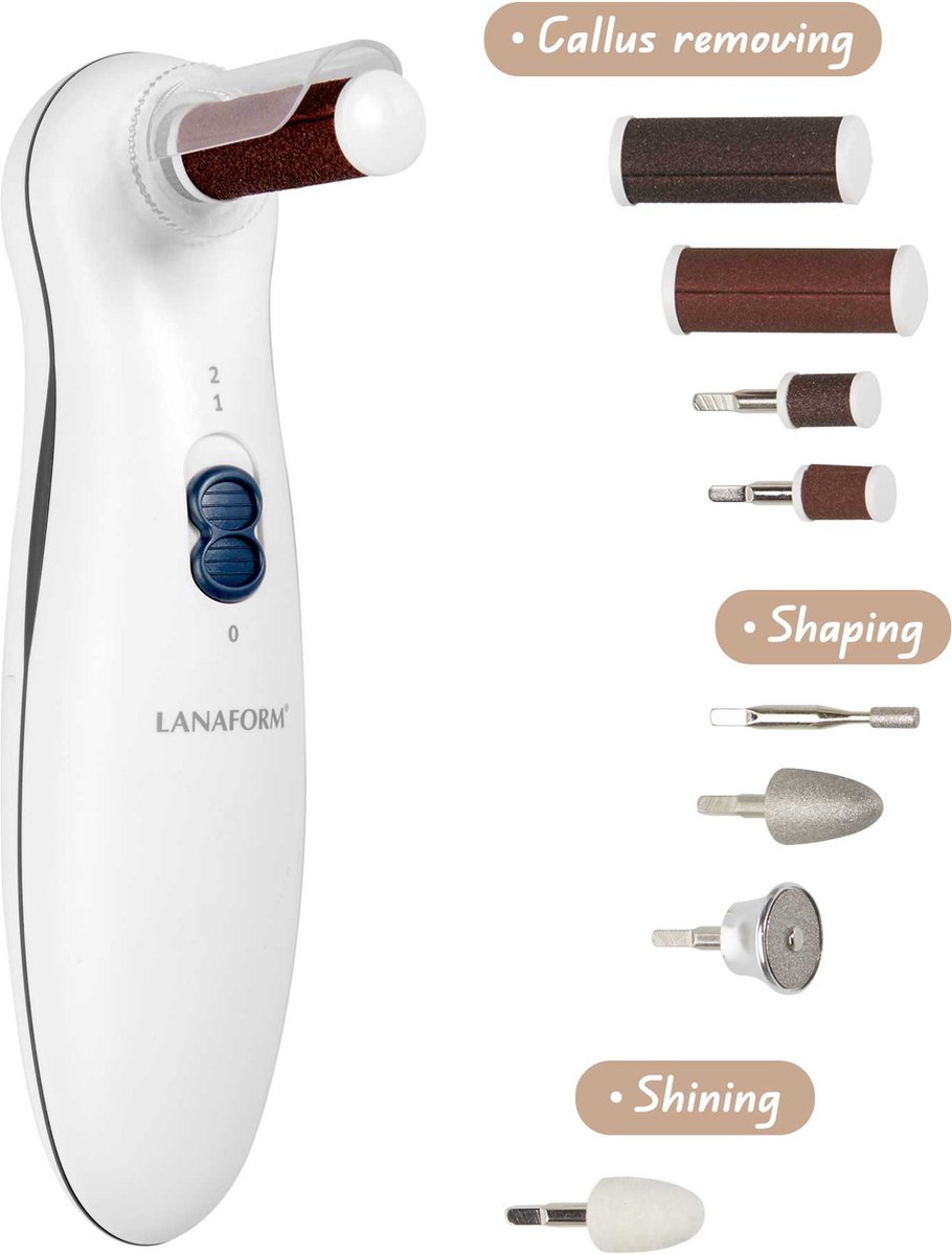 Goedkoopste Lanaform - Nails Care - Manicure Set - Nagelvijl Elektrisch - Nagelverzorging - Opbergtas - Manicure En Pedicure - Voetvijl