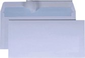 DULA C5/6 Enveloppen - Bank envelop - 114 x 229 mm - 50 stuks - zelfklevend met plakstrip - 80 Gram