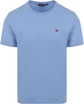 Napapijri - Salis T-shirt Lichtblauw - Heren - Maat XXL - Regular-fit