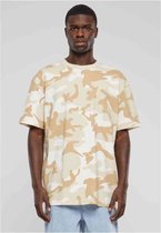 Urban Classics - Oversized Simple Camo Heren T-shirt - 3XL - Beige