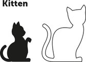 Kittenhalsband Ziggi Zwart - 15 - 22 cm x 10 mm - Zwart - 15 - 22 cm x 10 mm