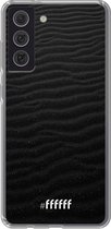6F hoesje - geschikt voor Samsung Galaxy S21 FE -  Transparant TPU Case - Black Beach #ffffff