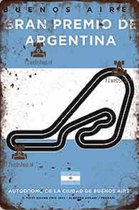 Formule 1 - Grand Prix Argentinië - Circuit Autódromo de la Ciudad - Buenos Aires -Formula 1 – Max verstappen - F1 Wandbord – Mancave - Mannen Cadeau - Vaderdag - max Vestappen - Historische 