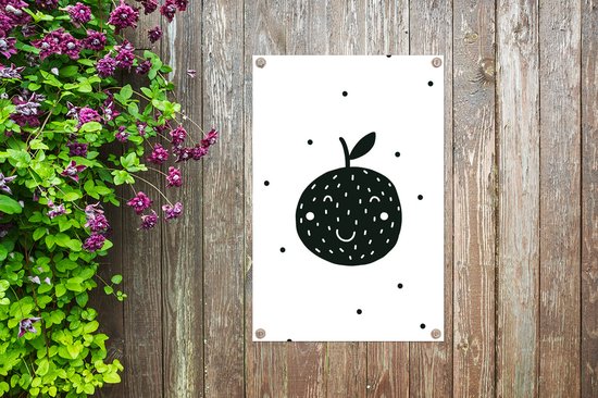 Illustration pour enfants d'une orange à pois 60x90 cm