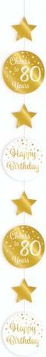 Hanging decoration gold/white - 80