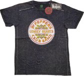 The Beatles - Sgt Pepper Drum Heren T-shirt - 2XL - Zwart