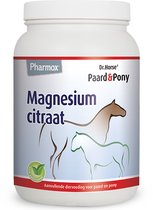 Pharmox Paard & Pony Magnesiumcitraat | Goed voor de werking van de spieren | Behoud van sterke botten | Paarden supplementen | 1500 gram