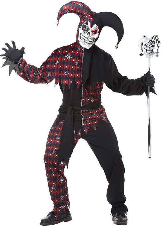 Vegaoo - Donkere harlekijn kostuum voor mannen