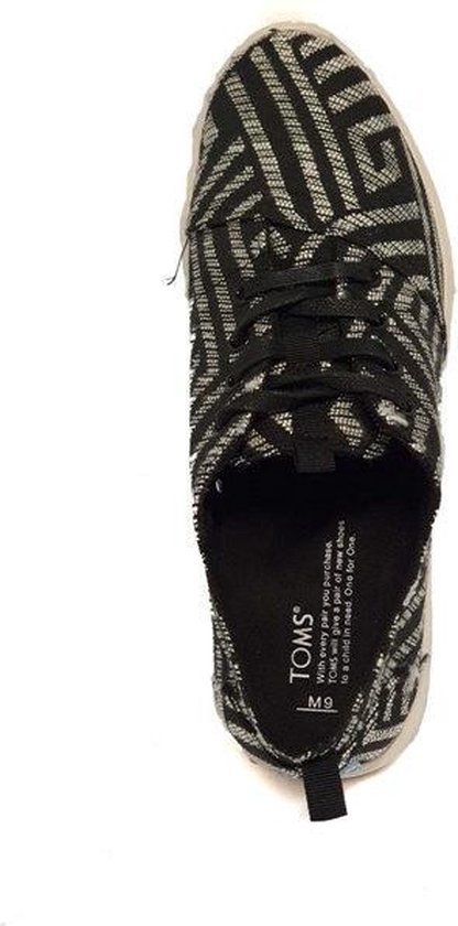 Baskets Toms Viaje 10004799 Noir White Culturel Tissé Taille 42,5