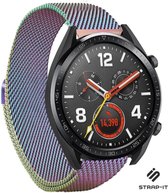 Milanees Smartwatch bandje - Geschikt voor  Huawei Watch GT Milanese band - regenboog - 46mm - Strap-it Horlogeband / Polsband / Armband