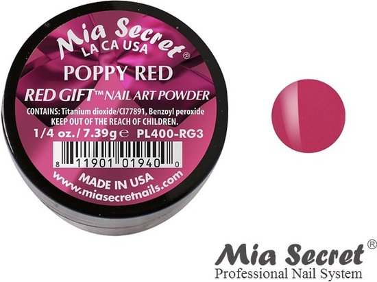 Foto: Red gift acrylpoeder poppy red