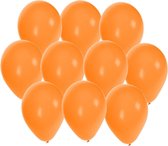 Bellatio Decorations ballonnen - 40 stuks - oranje - 27 cm - helium of lucht - verjaardag / versiering / Koningsdag