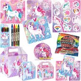 10 STUKS - LUXE UNICORN - Traktatie Doos - INCLUSIEF SPEELGOED - Traktaties Uitdeelcadeaus voor Verjaardagen en Kinderfeestjes
