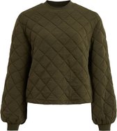 Objmoni L/s Quilted Sweat Pullover 23034021 Forest Night