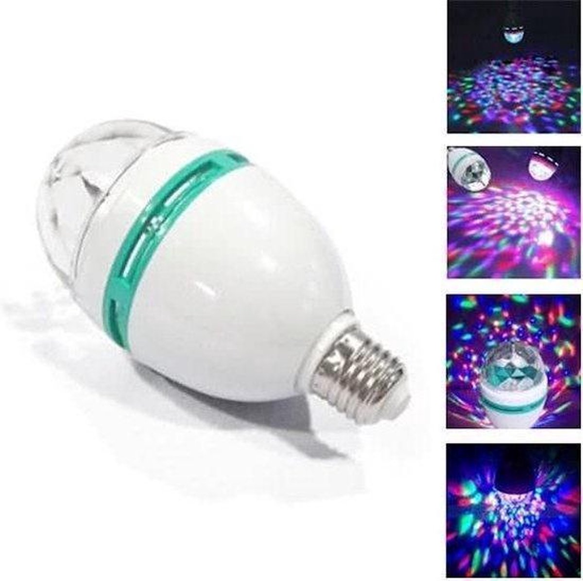 Boule de Disco Rotative 360 Lampe de Fête à Leds Activée par la