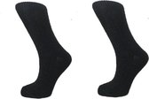 Boru Lamswollen sokken | 2-Pack | Zwart, Maat 43/46