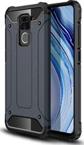 Xiaomi Redmi Note 9 Hoesje - Mobigear - Outdoor Serie - Hard Kunststof Backcover - Donkerblauw - Hoesje Geschikt Voor Xiaomi Redmi Note 9