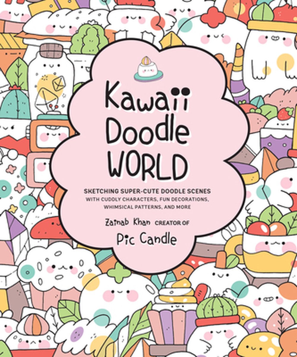 Kawaii Doodle World - Pic Candle