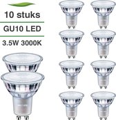 Philips GU10 LED lamp - 10-pack - 3.5W - 3000K warm wit