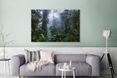 Canvas Schilderij Tropische bomen in het Bosque Nuboso Monteverde - 180x120 cm - Wanddecoratie XXL
