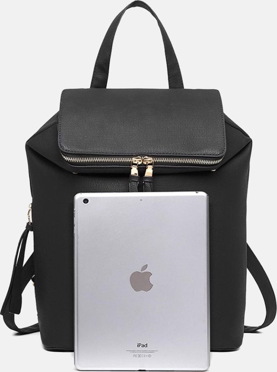 Sac à dos Femme Antivol Noir MARINA - Shine Boutique