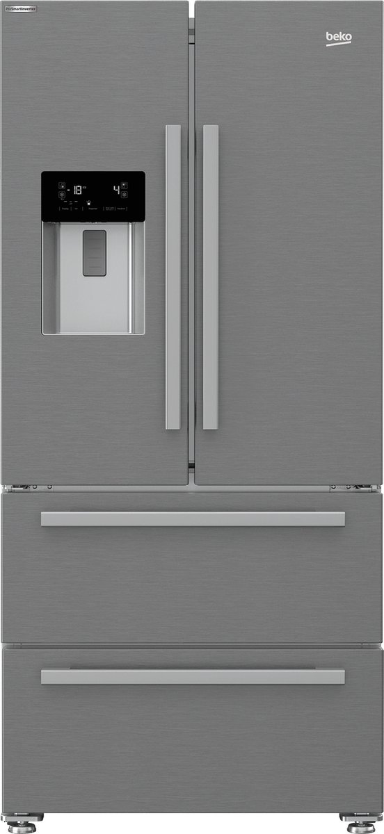 Beko GNE60530DXN - Amerikaanse koelkast - French Door - RVS