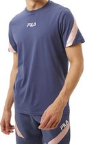Fila Arinti Taped Shirt Wit/Grijs Heren - Maat XL