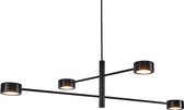 Nordlux Clyde hanglamp - vierlichts - ingebouwd LED - A+ - draaibaar - zwart