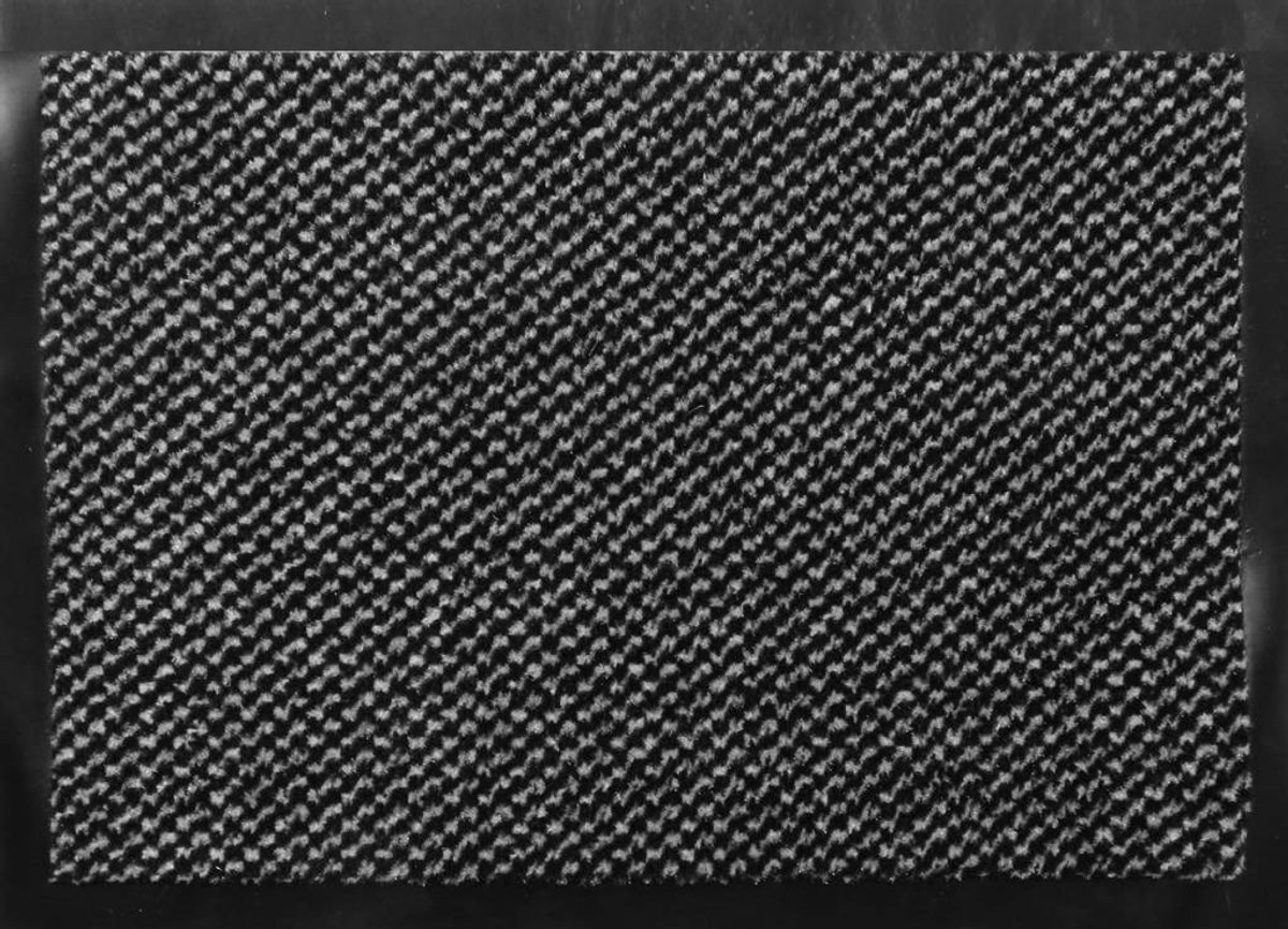 Set van 2 goedkope deurmatten - Twist 40x60cm grijs