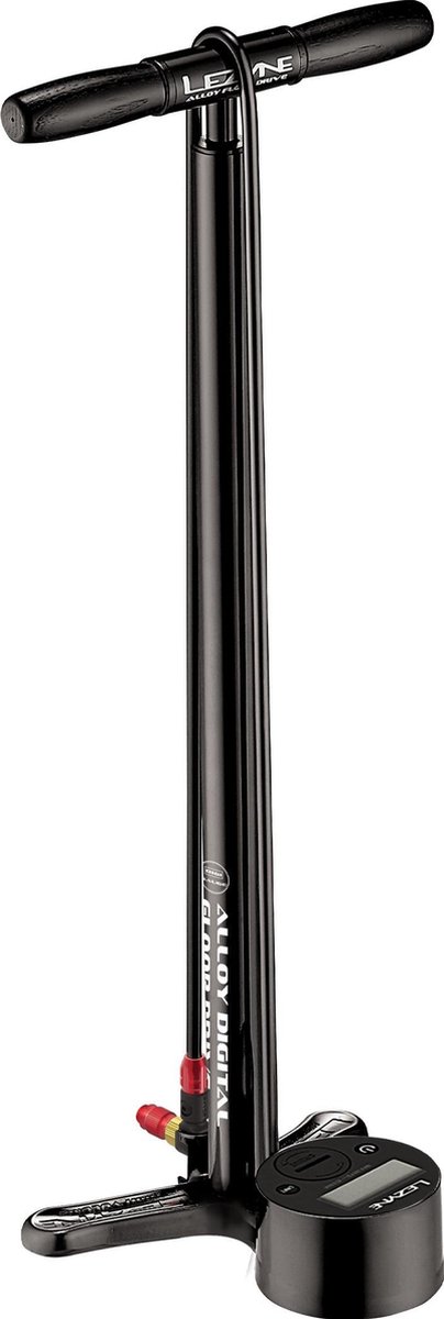 Lezyne alloy digital floor drive 3.5 inch - 220 psi / 15 bar - Vloerpomp - Fietspomp - Aluminium - Zwart — afbeelding 2