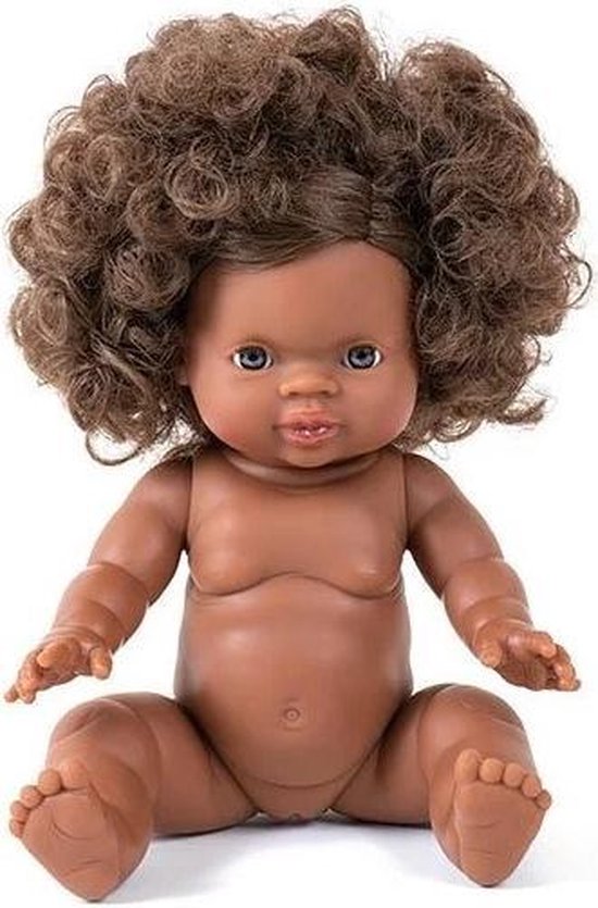 Minikane poupée noire Gordi Charlie yeux bleus 34cm | bol.com