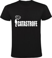 Catastrofe Heren t-shirt | massa is kassa | ramp | tegenslag | pechvogel | Zwart