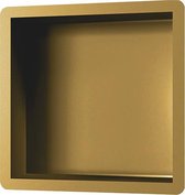 Brauer Gold Edition inbouw nis 30x30 cm geborsteld goud PVD