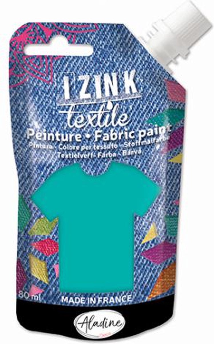 Izink Fabric Paint Textile Vert d'Eau Tulle 50 ml
