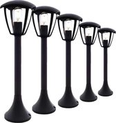 ZWARTE LED-tuinpaal voor buiten 60 cm voor E27-lamp (set van 5) - Overig - Zwart - Pack de 5 - Zwart - SILUMEN