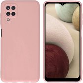 Samsung A12 hoesje - Samsung Galaxy A12 hoesje - hoesje Samsung A12 - hoesje Samsung Galaxy A12 - A12 hoesje - Galaxy A12 hoesje - Siliconen hoesje - Lichtroze - iMoshion Color Bac