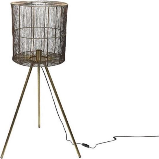 Hi-point Duncan Staande Lamp 119 Cm E27 Nikkel 25w Goud