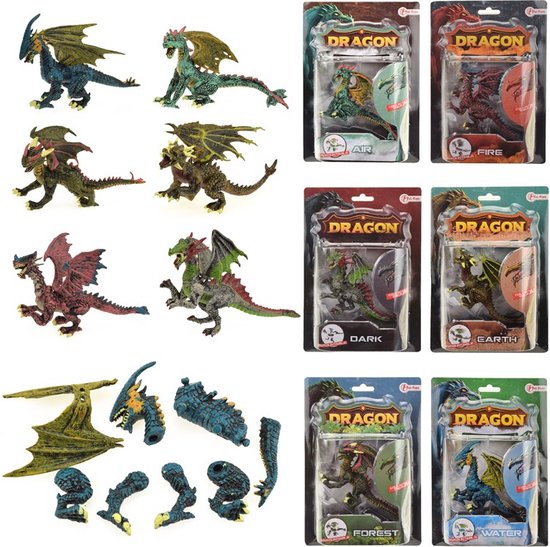 knoop Verder Cornwall Toi toys Dragon - vliegende draak - Verzamel ze allemaal - Actie Figuur -  Speel Figuur | bol.com