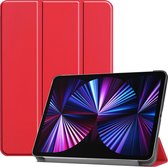 iPad Pro 2021 Hoes (11 inch) Book Case Hoesje Cover - Rood