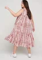 Zizzi maxi jurk MAMALIE rood print