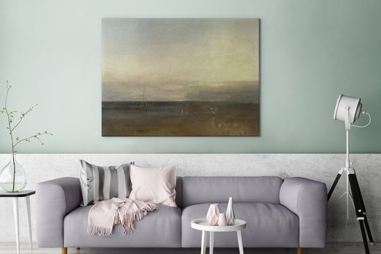 The Evening Star - Peinture de Joseph Mallord William Turner 120x90 cm - Tirage photo sur toile (Décoration murale salon / chambre)