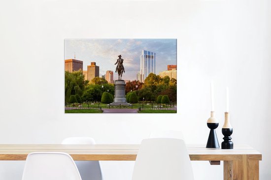 Boston Park toile 2cm 90x60 cm - Tirage photo sur toile (Décoration murale salon / chambre)