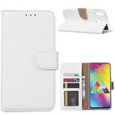 FONU Boekmodel Hoesje Samsung Galaxy M20 - Wit