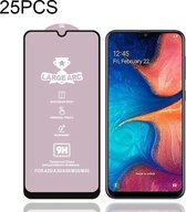 25 STUKS 9H HD Large Arc High Alumina Full Screen gehard glasfilm voor Galaxy A30