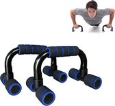 Huishoudelijke sponshuls H-vormige push-ups standaard (blauw)
