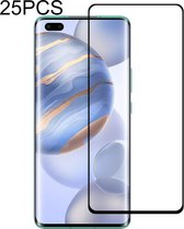 25 STUKS 9H Oppervlaktehardheid 2.5D Volledige lijm Volledig scherm Gehard glasfilm voor Huawei Honor 30 Pro