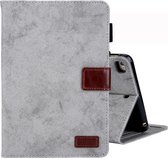 Voor iPad Mini 1/2/3/4 Zakelijke Stijl Horizontale Flip Leren Case, met Houder & Kaartsleuf & Fotolijst & Slaap / Wekfunctie (Grijs)